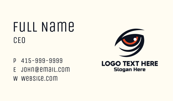Focus Eye Precision Business Card Design Image Preview