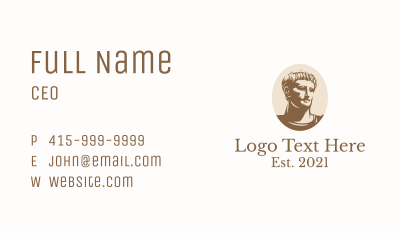 Ancient Roman Emperor  Business Card Image Preview