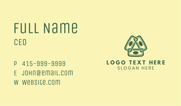 Triangle Cash Bank Business Card Design Image Preview