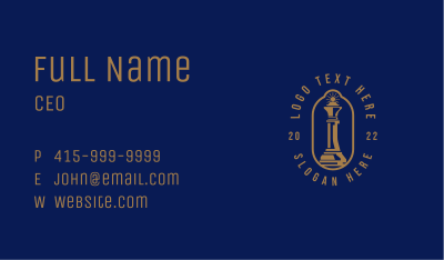Queen Chess Board Game  Business Card