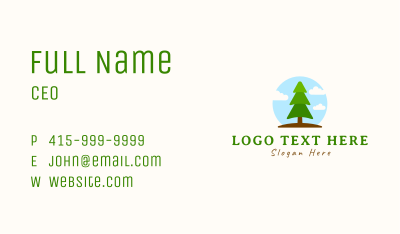 Nature Tree Park Business Card Image Preview