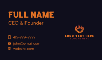 Flaming BBQ Bull Business Card Image Preview