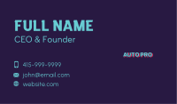 Cyber Overlap Wordmark Business Card Image Preview