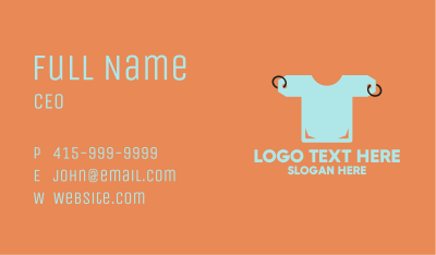 Price Tag Shirt Business Card Image Preview