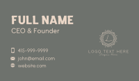 Ornamental Mandala Letter Business Card Design