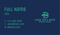 Media Agency Letter B Business Card Image Preview