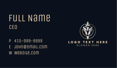 Imperial Eagle Crown Business Card Image Preview