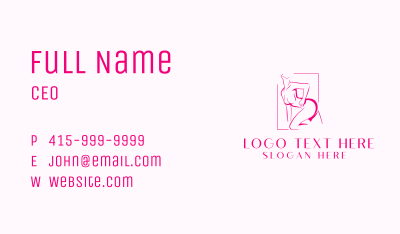 Erotic Woman Body Business Card