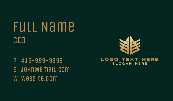 Gold Egypt Pyramid  Business Card Design Image Preview