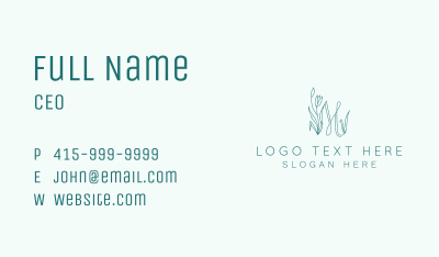 Floral Letter M Business Card Image Preview