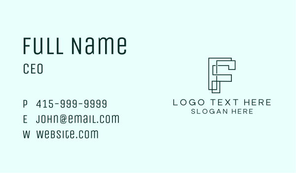 Creative Geometric Structure Business Card Design Image Preview