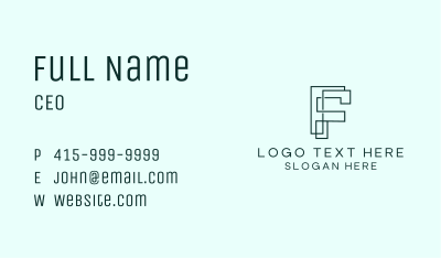 Creative Geometric Structure Business Card Image Preview
