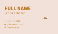 Artistic Vintage Wordmark Business Card Image Preview