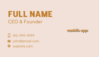 Artistic Vintage Wordmark Business Card Image Preview