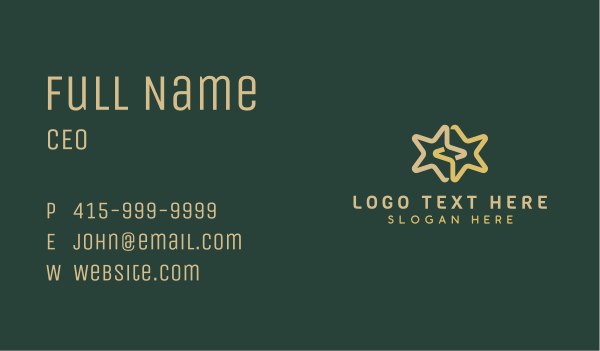 Stars Talent Show Agency Business Card Design Image Preview