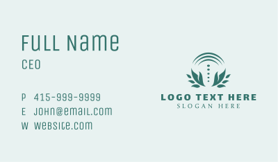Leaf Nature Relaxation Business Card Image Preview