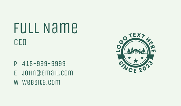 Roof House Renovation Business Card Design Image Preview