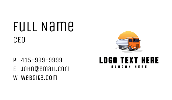 Transport Truck Vehicle Business Card Design Image Preview