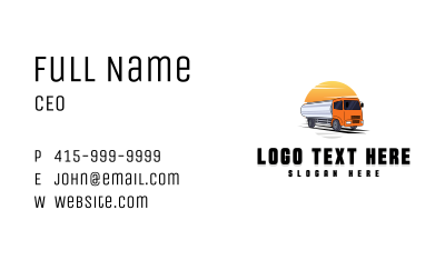 Transport Truck Vehicle Business Card Image Preview