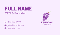 Minimalist Grape Fruit Business Card Image Preview