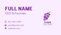 Minimalist Grape Fruit Business Card Image Preview