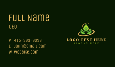 Garden Leaves Planting Business Card Image Preview