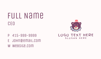 Bear Toy Store  Business Card Image Preview