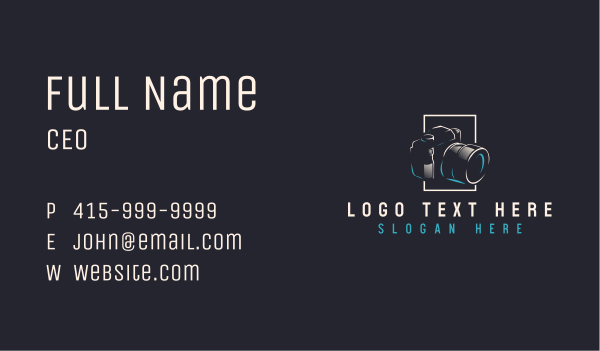 Studio Lens Camera Business Card Design Image Preview