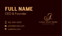 Premium Jewelry Letter A Business Card Image Preview