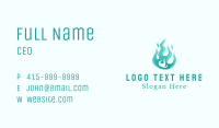 Blue Propane Fire Gas  Business Card Image Preview