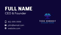 Technology Tree Connection Business Card Image Preview