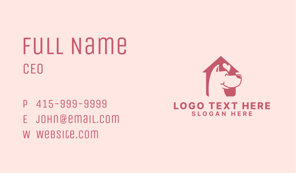 Pet Dog Love Business Card Design Image Preview