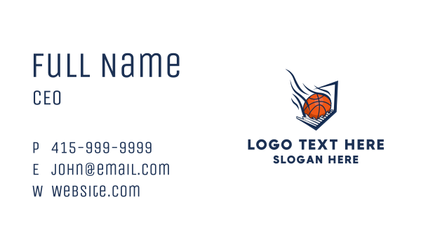 Basketball Comet Smash Business Card Design Image Preview