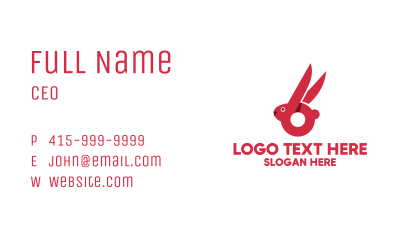 Red Bunny Mobile Application Business Card