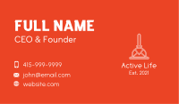 White Mail Plunger  Business Card Design