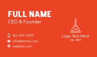 White Mail Plunger  Business Card Preview