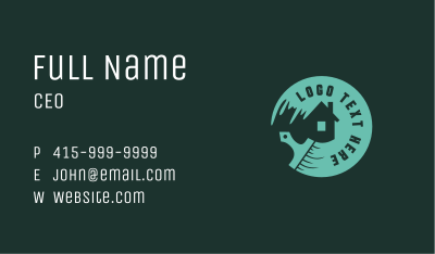 House Paint Brush Renovation Business Card Image Preview