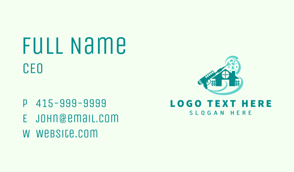 House Cleaning Pressure Washer  Business Card Design Image Preview