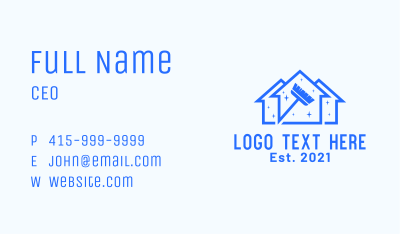 House Cleaning Service Business Card Image Preview