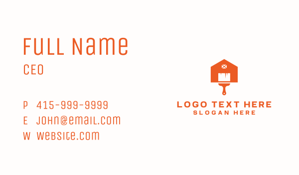 Paint Brush Barn Business Card Design Image Preview