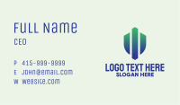 Industrial Gradient Shield  Business Card Image Preview