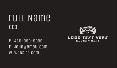 Racing Car Detailing Business Card Image Preview