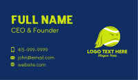 Angry Tennis Ball  Business Card Image Preview