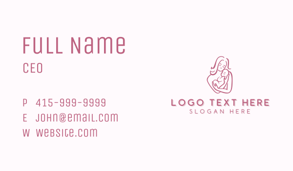 Childcare Adoption Postnatal Business Card Design Image Preview