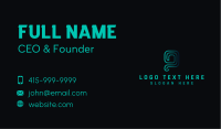 Tech Programming App Business Card Image Preview