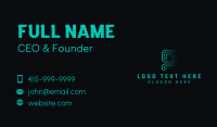 Tech Programming App Business Card Image Preview