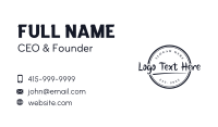 Generic Cafe Wordmark Business Card Image Preview