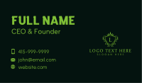 Leaf Crown Crest Business Card Image Preview