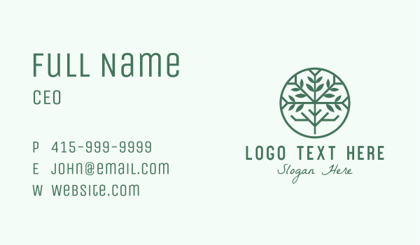 Green Mangrove Forest Business Card Design Image Preview