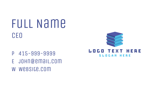 Construction Bricks Cube Business Card Design Image Preview